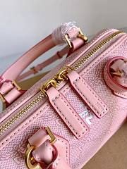 MCM Ella Boston Bag Pink 18X9x9.5cm - 3