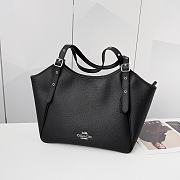  Coach Classic Ladies' New Fish Mouth Black Bag 32X25X9CM - 1