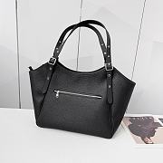  Coach Classic Ladies' New Fish Mouth Black Bag 32X25X9CM - 4