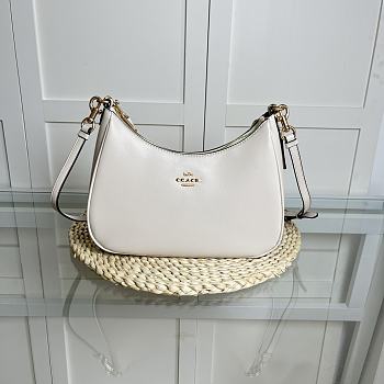 Coach Outlet Women's TERI Half Moon Underarm Bag White 29X23X9CM