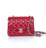 Chanel Classic Red Flap Small Bag 17cm - 1