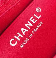 Chanel Classic Red Flap Small Bag 17cm - 2