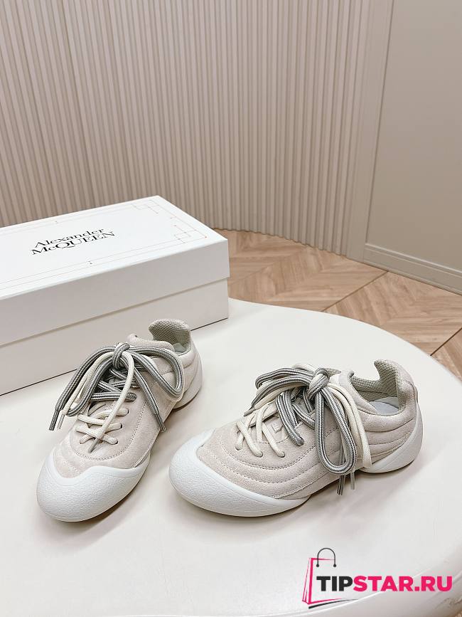 Alexander McQueen Flexion Retro Casual Sports Offwhite Shoes - 1