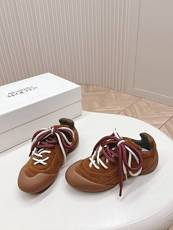 Alexander McQueen Flexion Retro Casual Sports Brown Shoes