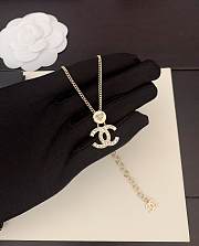 Chanel round white diamond heart necklace - 1