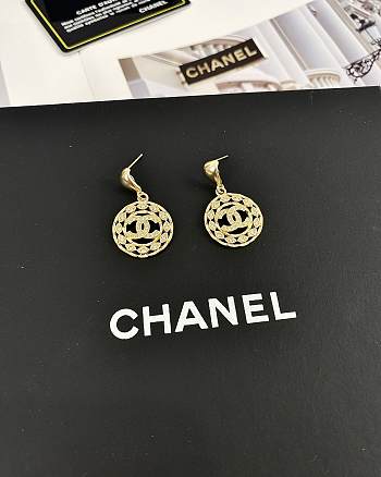 Chanel double c diamond earrings