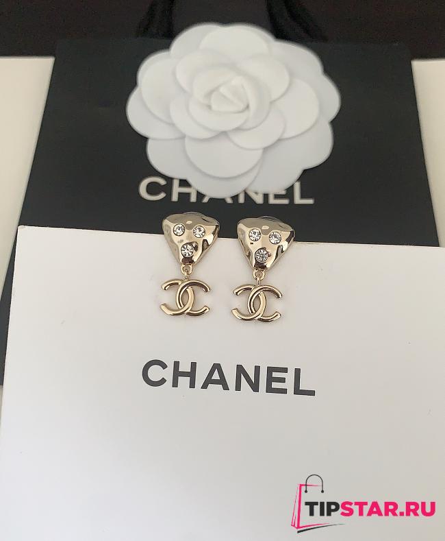 Chanel mini triangle earrings - 1