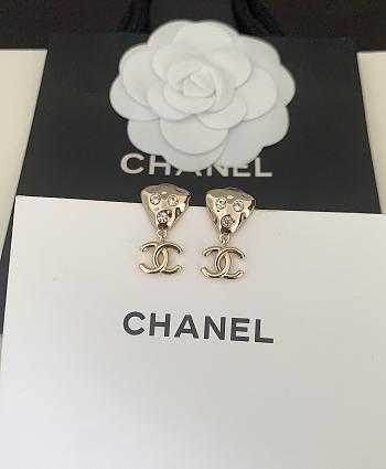 Chanel mini triangle earrings