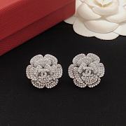 Chanel Camellia flower earrings - 2