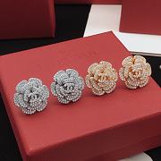 Chanel Camellia flower earrings - 3