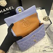 Chanel 24p purple and blue tweed 25cm - 4