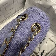 Chanel 24p purple and blue tweed 25cm - 2