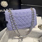 Chanel 24p purple and blue tweed 25cm - 3