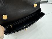 Chanel Patent Leather Shell Bag Black 22x17×6cm - 4