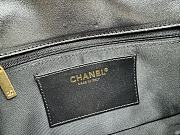 Chanel Patent Leather Shell Bag Black 22x17×6cm - 3