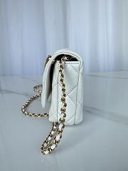 Chanel Lambskin Hardware White 28cmX12cmX6cm - 4