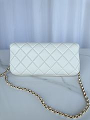 Chanel Lambskin Hardware White 28cmX12cmX6cm - 2