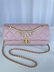 Chanel Lambskin Hardware Light Pink 28cmX12cmX6cm - 1