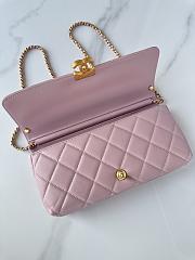 Chanel Lambskin Hardware Light Pink 28cmX12cmX6cm - 4