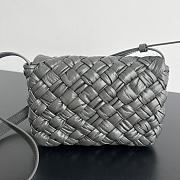 BVLGARI Rumple Unisex Grey Handbag 21x14x5cm - 3