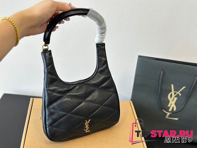 YSL Sade Hobo Black Bag 20*14cm - 1