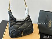 YSL Sade Hobo Black Bag 20*14cm - 3