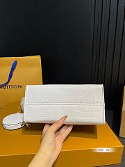 LV 24 New Crocodile Pattern Onthego White East West 25*20CM - 4