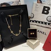 Chanel goose letter full diamond logo choker - 4