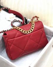 Chanel 21A Flap Red Bag 26x16x9cm - 5