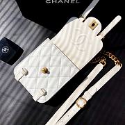 Chanel Mini Vertical Flap White Bag 17X14X7CM - 4