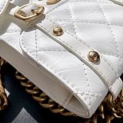 Chanel Mini Vertical Flap White Bag 17X14X7CM - 6