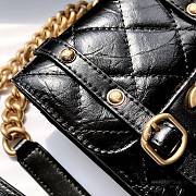 Chanel Mini Vertical Flap Black Bag 17X14X7CM - 5