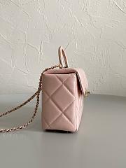 Chanel Light Pink Handle Bag 19×8×12cm  - 6