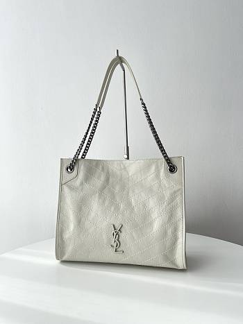 YSL Niki Shopping Offwhite Bag 33x27x11.5cm