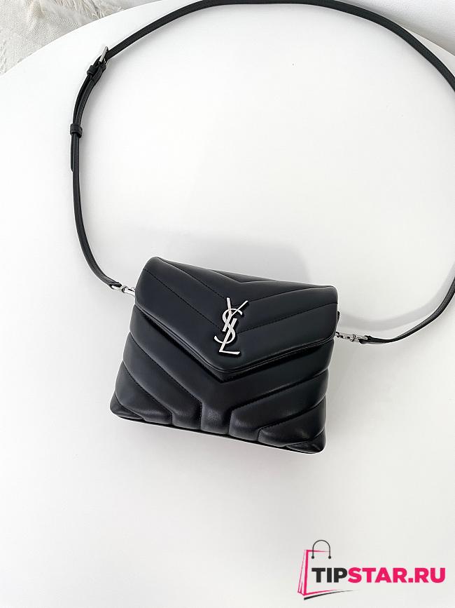 YSL lOULOU Mini Black Bag 20x14x7.5cm - 1