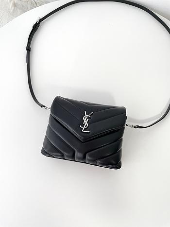 YSL lOULOU Mini Black Bag 20x14x7.5cm