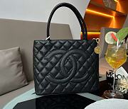 Chanel Black grained leather top handle 33x24x15cm - 1