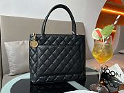 Chanel Black grained leather top handle 33x24x15cm - 5