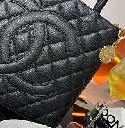 Chanel Black grained leather top handle 33x24x15cm - 2