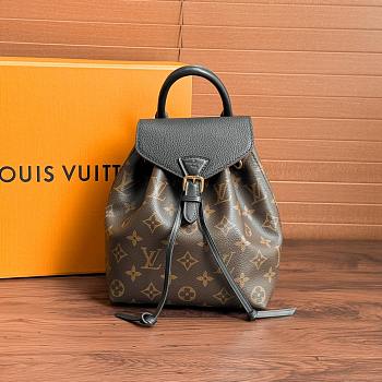 LV Montsouris BB Backpack Black 17x10.5x20cm