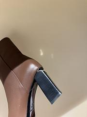 Alexander wang high heel zipper short brown boots 8.5cm - 2