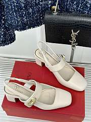 Valentino White Sandals  - 6