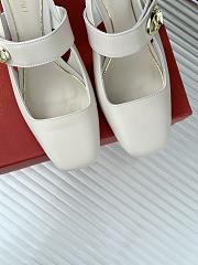 Valentino White Sandals  - 5