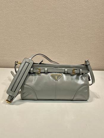 Prada Messenger Grey Bag 26x14x12cm