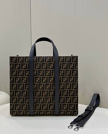 Fendi FF monogram tote bag 42x18x36.5cm