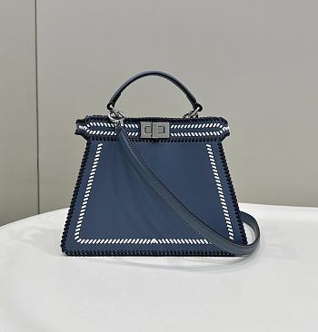 Fendi Peekaboo Small Handbag Dark Blue 27×11×20cm