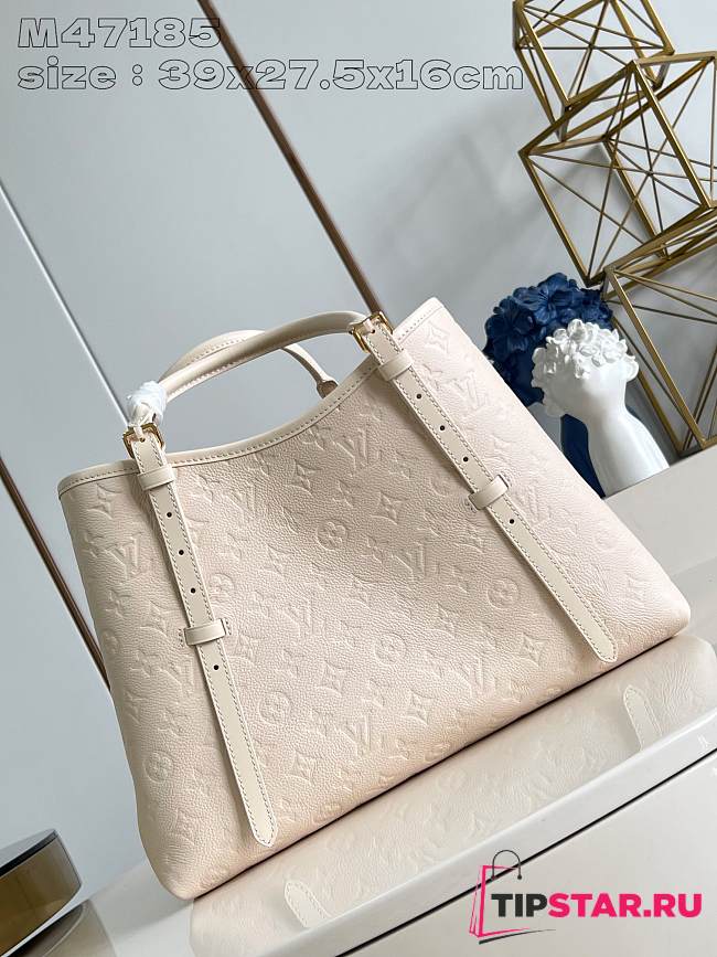 LV M47185 White Babylone Tote MM Handbag 39X27.5X16CM - 1