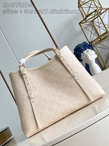 LV M47185 White Babylone Tote MM Handbag 39X27.5X16CM