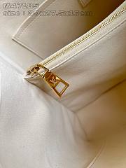 LV M47185 White Babylone Tote MM Handbag 39X27.5X16CM - 5