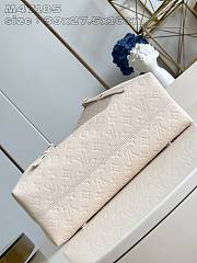 LV M47185 White Babylone Tote MM Handbag 39X27.5X16CM - 2